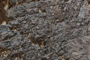 Mısır'daki Kanyonu. Mısır, Sina Çölü, renkli Kanyon dağlar