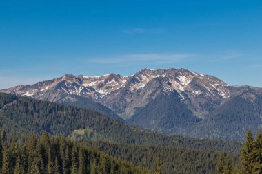 Dağ aralığı Marmarosa. Pip Ivan Dağı. Karpatlar 