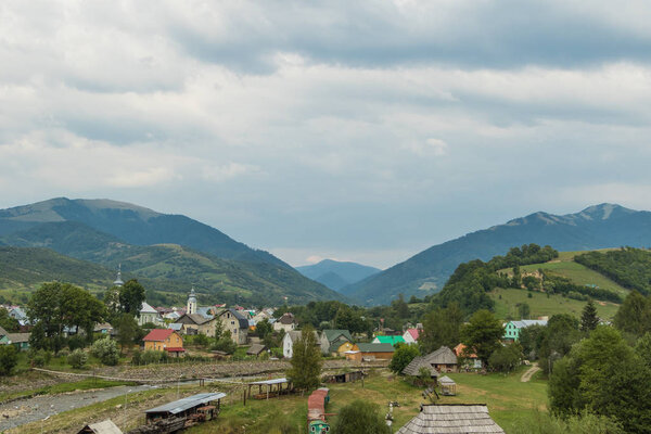 Kolochava, Ukraine - August 2017: open-air museum "Stare selo"