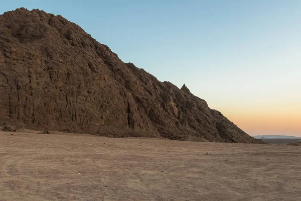Ηλιοβασίλεμα Στην Την Έρημο Του Sharm Sheikh — Φωτογραφία Αρχείου