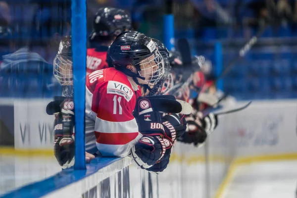 Kijów Ukraina Kwietnia 2018 2018 Iihf Ice Hockey U18 Mistrzostwa — Zdjęcie stockowe