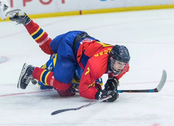 Kijów Ukraina Kwietnia 2018 2018 Iihf Ice Hockey U18 Mistrzostwa — Zdjęcie stockowe