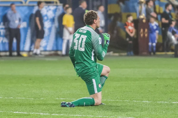 Dnipro Oekraïne Mei 2018 Andriy Pyatov Voor Shakhtar Actie Tijdens — Stockfoto