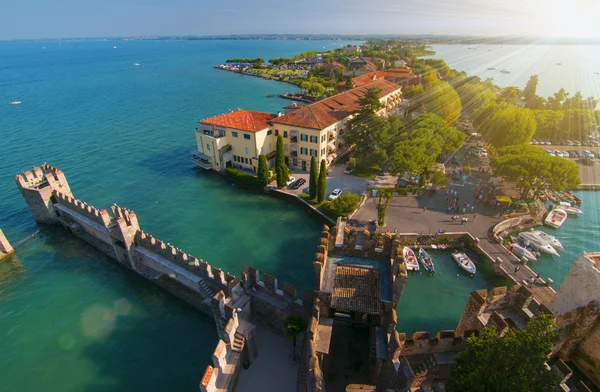 Vue aérienne de Sirmione, Italie — Photo