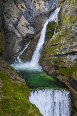 Slovenya pitoresk Savica Şelalesi
