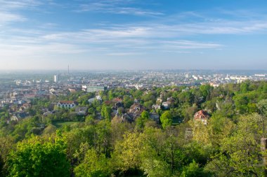 Gellert hill Park, Budapeşte, Kelenfold bölgesinin doğal görünümü