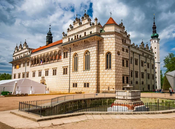 Malebný pohled na hrad Litomyšl, Česká republika — Stock fotografie