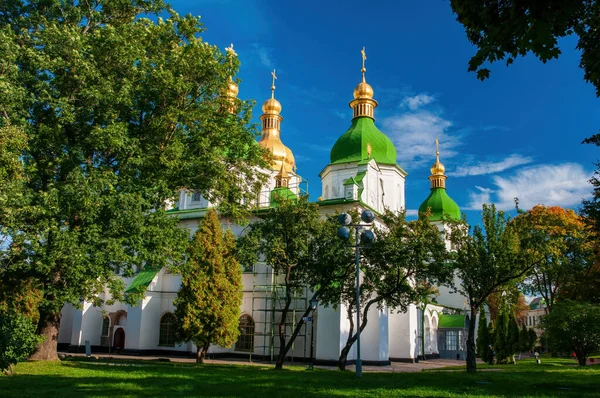 Kijów Katedra Świętej Zofii Przeciwko Malowniczemu Niebu Kijów Ukraina Światowe — Zdjęcie stockowe