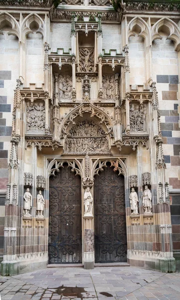 Portal Norte Catedral Gótica Santa Isabel Kosice Eslovaquia Catedral Santa — Foto de Stock