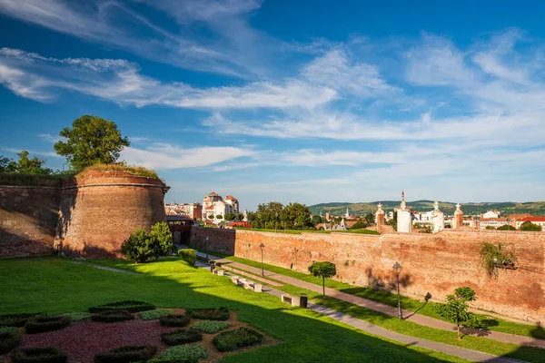 Die Befestigungsmauern Und Promenaden Der Festung Alba Iulia Siebenbürgen Rumänien — Stockfoto