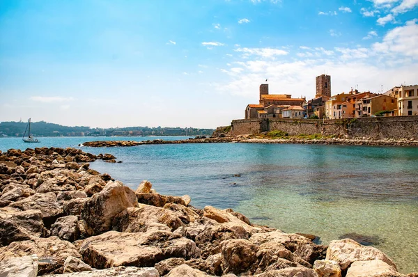 Pintoresca Vista Del Centro Histórico Antibes Costa Azul Provenza Francia —  Fotos de Stock