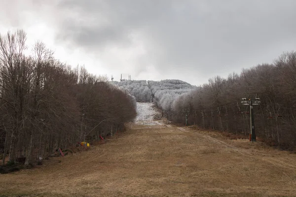 A primeira neve — Fotografia de Stock