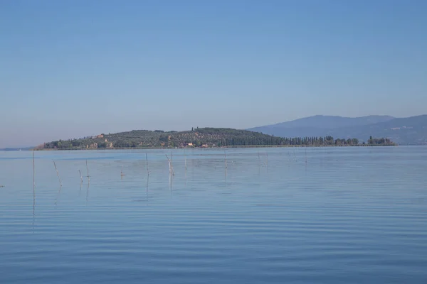 Vue sur le lac Trasimène — Photo