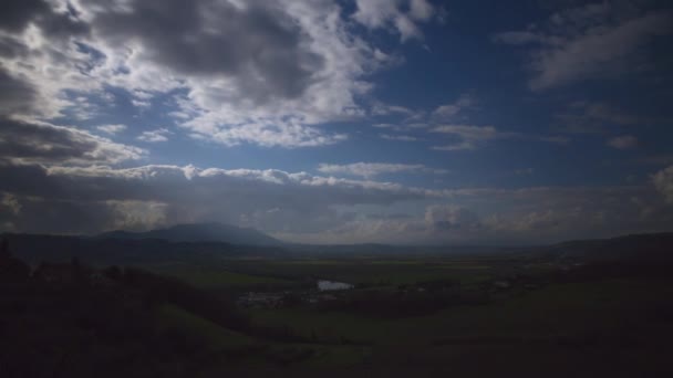 Panorama Sabina Província Rieti Onde Você Pode Ver Rio Tibre — Vídeo de Stock