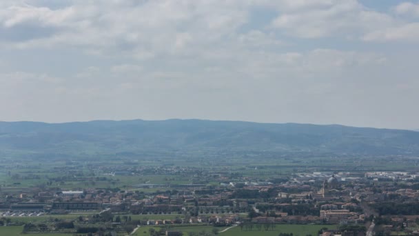 Umbria Talya Daki Assisi Deki Santa Maria Melekleri Kilisesi Zaman — Stok video