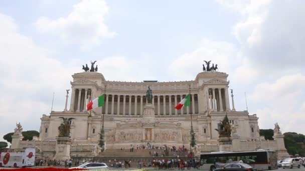 Maggio 2018 Roma Italia Piazza Venezia Roma Roma Altare Della — Video Stock