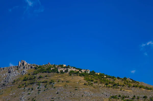 Die Festung Von Rocca Calascio 1460 Metern Höhe Den Abruzzen — Stockfoto