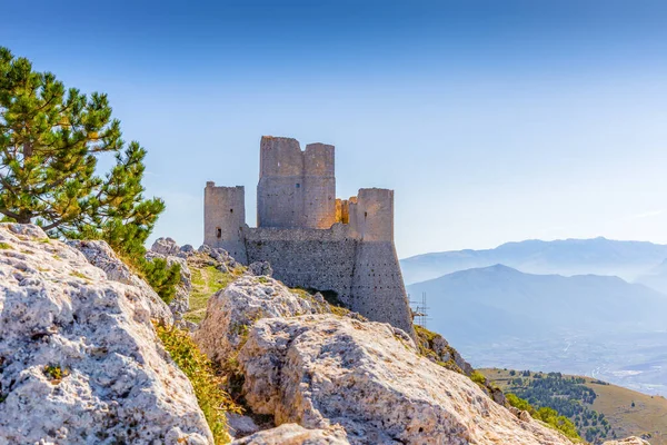 Las Ruinas Del Castillo Rocca Calascio Abruzzo Provincia Aquila Italia — Foto de Stock