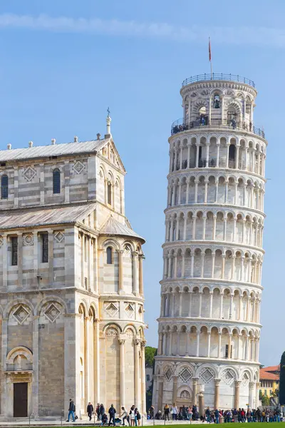 Katedrála Pise Zvonicí Běžně Nazývanou Torre Pisa Nebo Šikmá Věž — Stock fotografie