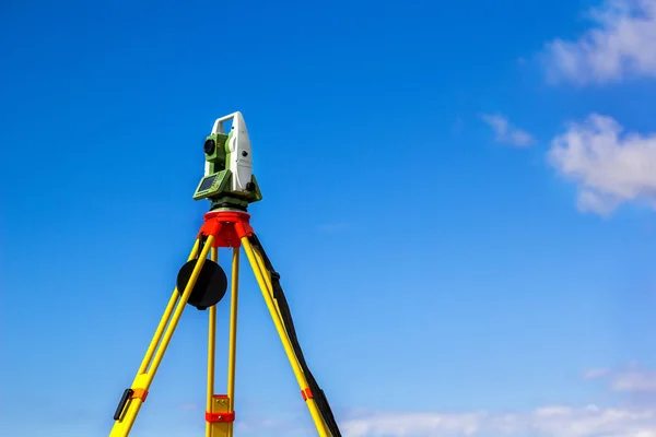 Enquête total-station — Stockfoto