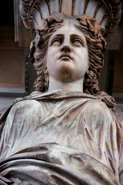 Detalhe da estátua da rua Andrassy — Fotografia de Stock