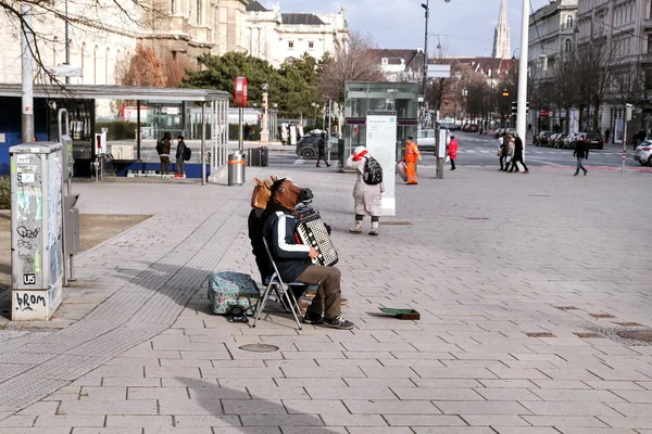 Уличные музыканты Вены — стоковое фото
