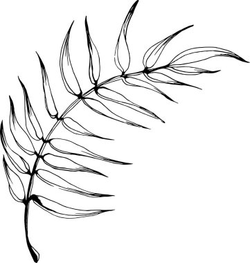 Çiçek, bir desen, dekor için, bir tatil dekorasyonu için bir hat çizimi.