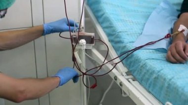 Doktor aygıt plazmaferez için ayarlar