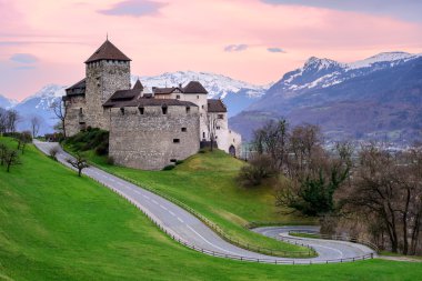 Vaduz Castle, the official residence of the Prince of Liechtenst clipart