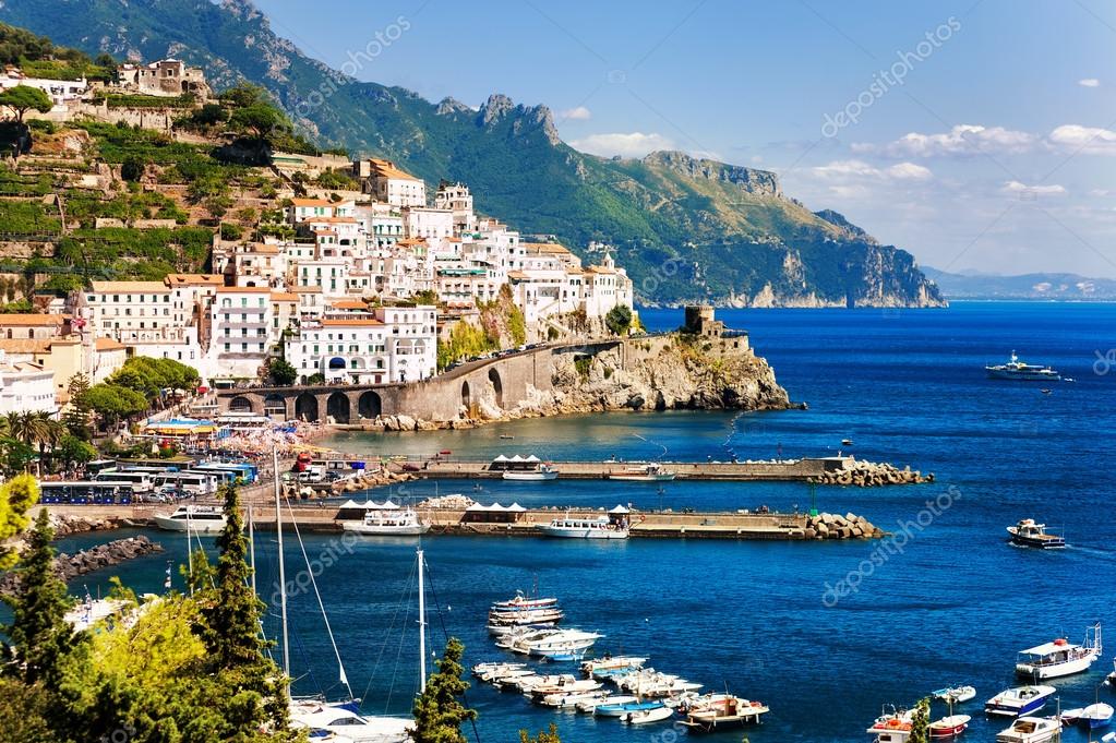 амальфи Побережье италия море горы скачать