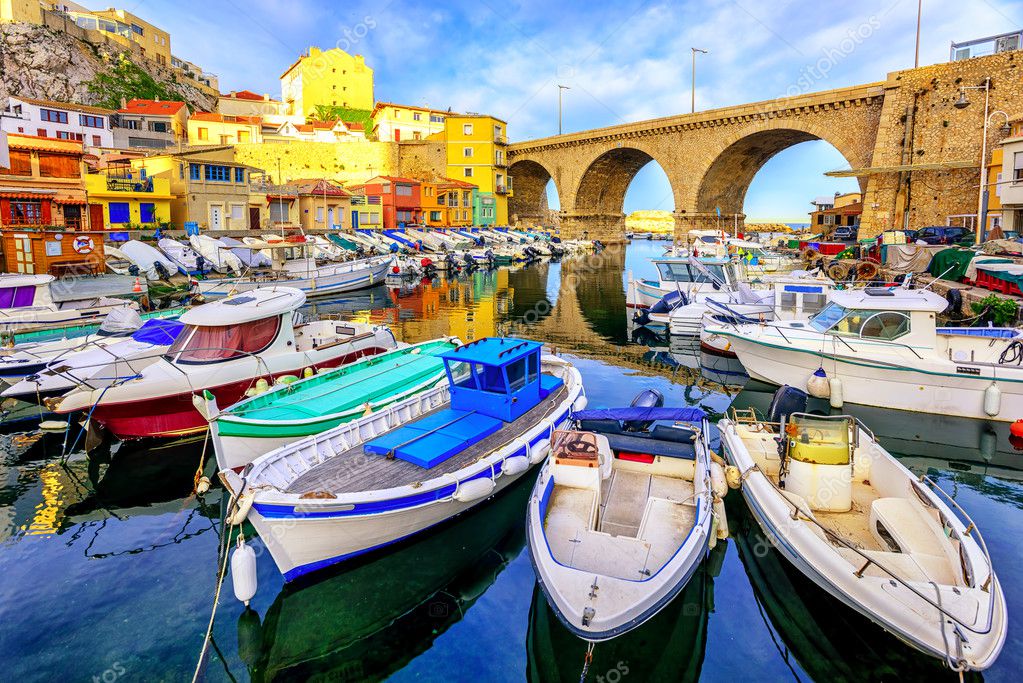 Small fishing port, Marseilles, France Stock Photo by ©Xantana 127709732