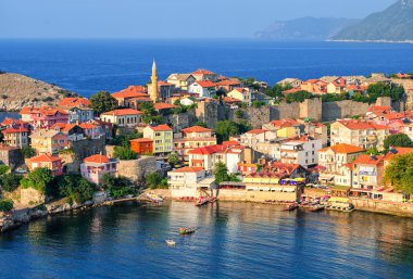 Amasra tatil beldesi, Karadeniz kıyısında, Türkiye
