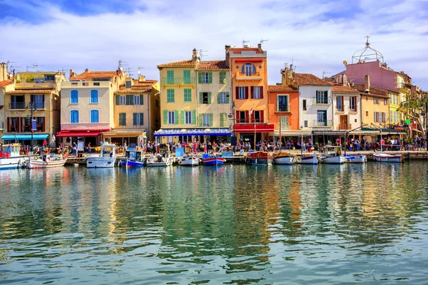 Port of Cassis kota tua, Provence, Perancis — Stok Foto