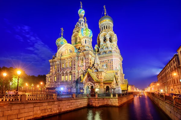 The Church of the Savior on Blood, St Petersburg, Russia — Stockfoto