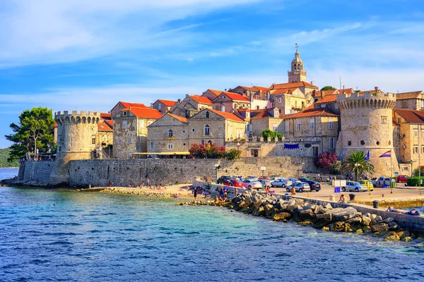 Korcula vieille ville, Dalmatie, Croatie — Photo