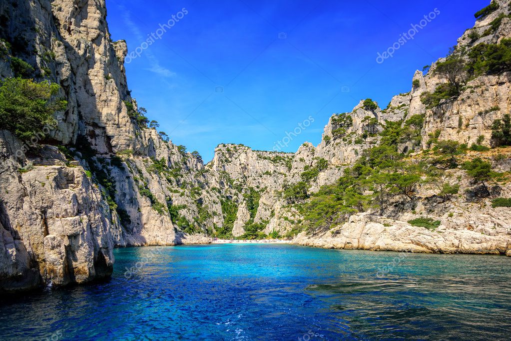 Calanque Den Vau Near Marseilles France Photographie