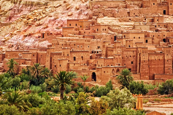 Ait Benhaddou klei kasbah stad, Marokko — Stockfoto