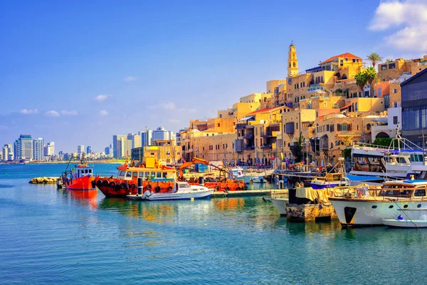 Régi város és a kikötő Jaffa, Tel Aviv city, Izrael — Stock Fotó