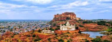 Mavi şehir Jodhpur, Hindistan Panoraması