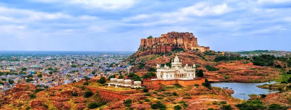 蓝城焦特布尔，印度的全景 — 图库照片