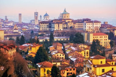 Eski şehir, Bergamo, Lombardy, İtalya