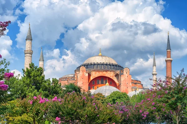 Hagia Sophia i minaretów, Istanbul, Turcja — Zdjęcie stockowe