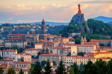 Le Puy-en-Velay Old Town, France clipart