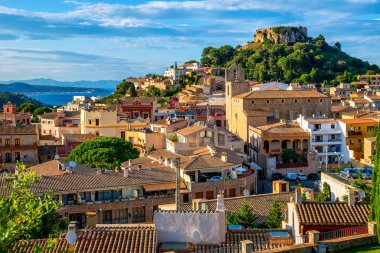 Begur Old Town and Castle, Costa Brava, Catalonia, Spain clipart