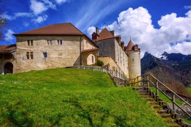 Gruyeres Kalesi, Fribourg kantonu, İsviçre