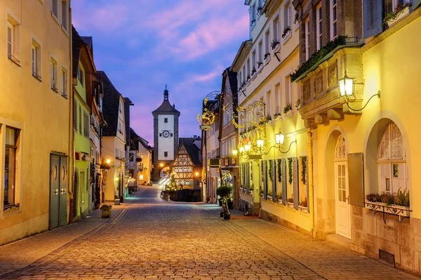 Rothenburg ob der Tauber Old Town, Germany — Stok fotoğraf