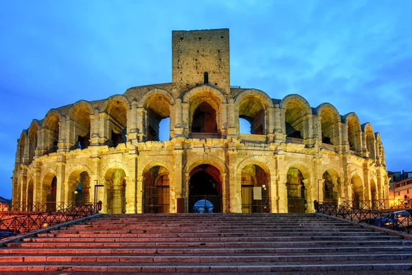 Romerska amfiteatern i Arles, France — Stockfoto