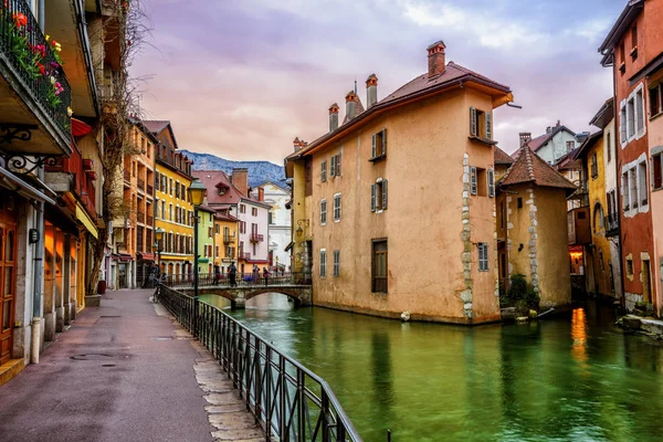 Annecy Kota Tua, Savoy, Perancis — Stok Foto