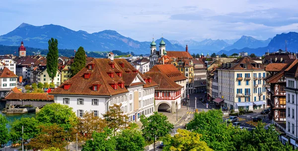Kota Lama Lucerne, Swiss — Stok Foto