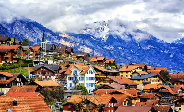 Cidade velha Oberried, Brienz, Interlaken, Suíça — Fotografia de Stock